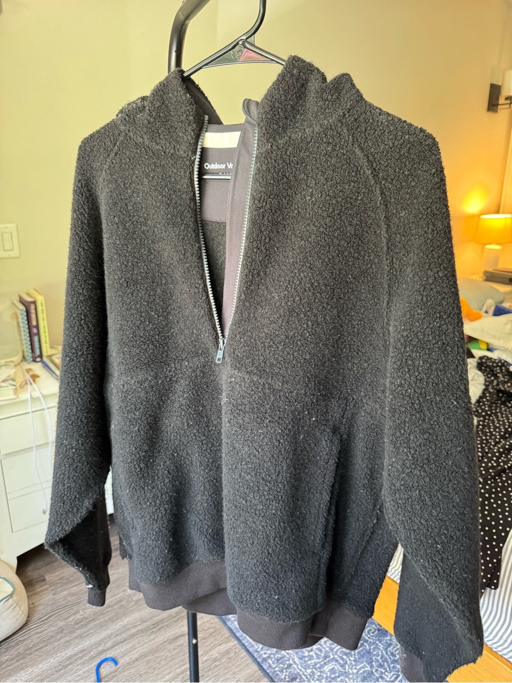 Black Outdoor Voices half zip fleece